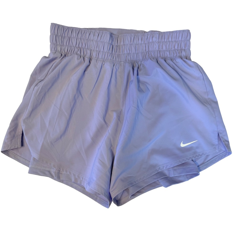 Nike Training Shorts Dri-Fit 2-in-1 Women's XS Lilac Purple DX6016-533 Gym New